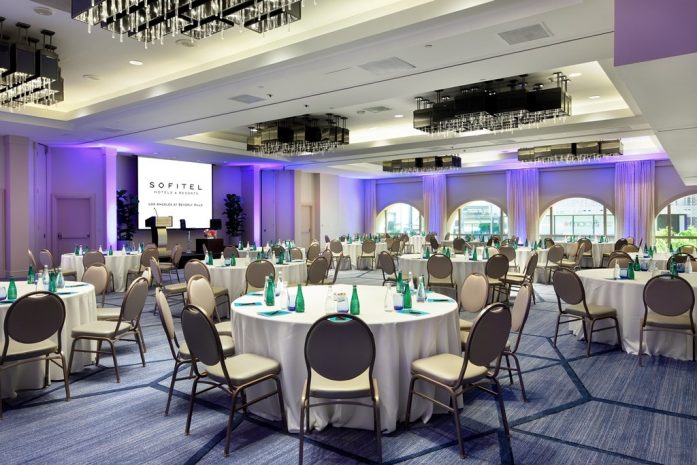 Photo of the hotel Sofitel Los Angeles at Beverly Hills: Beverly ballroom crescent rounds wide low rez