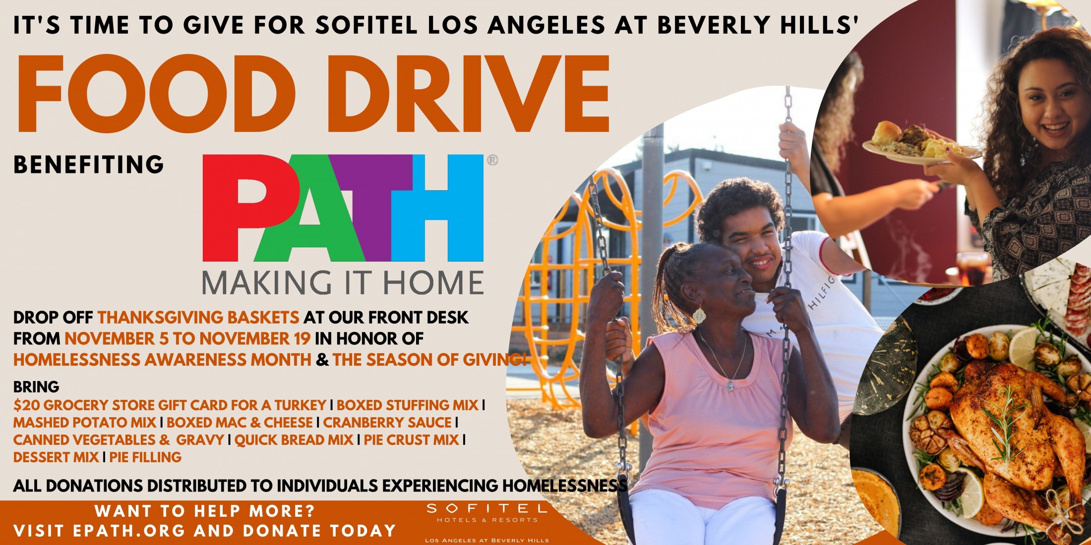 Photo of the hotel Sofitel Los Angeles at Beverly Hills: Path food drive banner